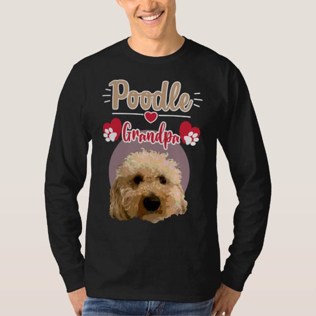 Poodle Grandpa      T-Shirt (Front)