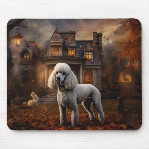 Poodle Halloween Scary Mouse Pad