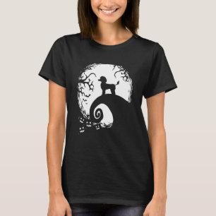 Poodle Halloween Under The Moonlight Spooky Dog T-Shirt