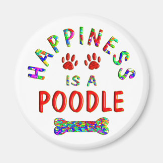 Poodle Happiness Magnet