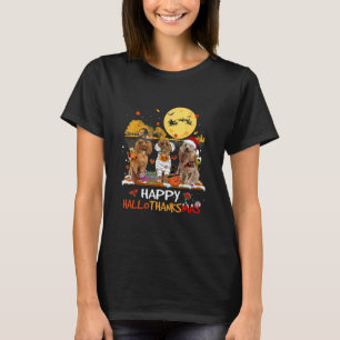 Poodle Happy Hallothanksmas Halloween Thanksgiving T-Shirt