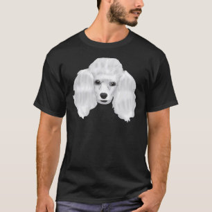 Poodle Head Dark Blue T-Shirt