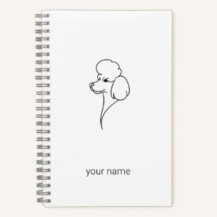 Poodle Heritage Minimalist Signature Personalise Notebook