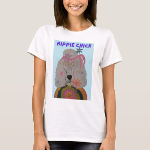 Poodle Hippie Chick T-Shirt
