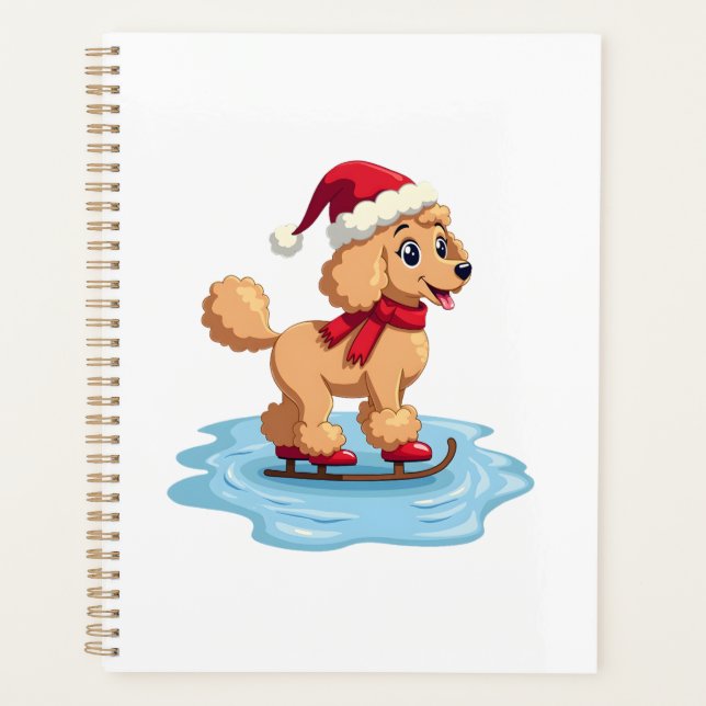 Poodle Ice Skater Planner (Front)