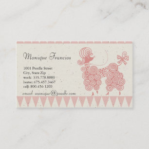 Poodle in Paris Business Card