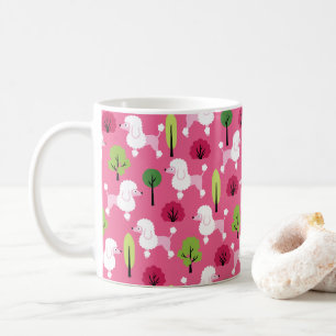 Poodle in the park coffee mug