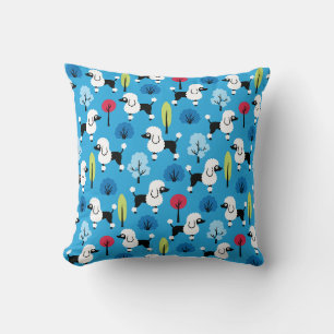 Poodle in the park cushion