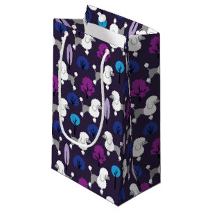 Poodle in the park. small gift bag