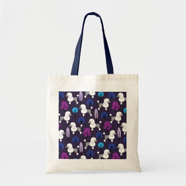 Poodle in the park tote bag (Front)