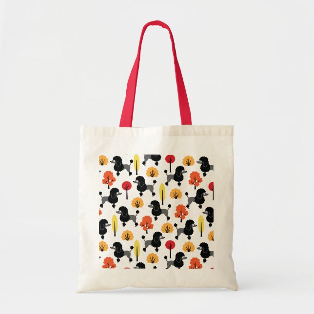 Poodle in the park tote bag (Front)
