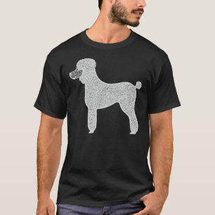 Poodle Ink Cute Dog On Eggplant T-Shirt