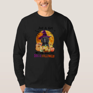 Poodle Just A Girl Who Loves Dogs And Halloween T-Shirt