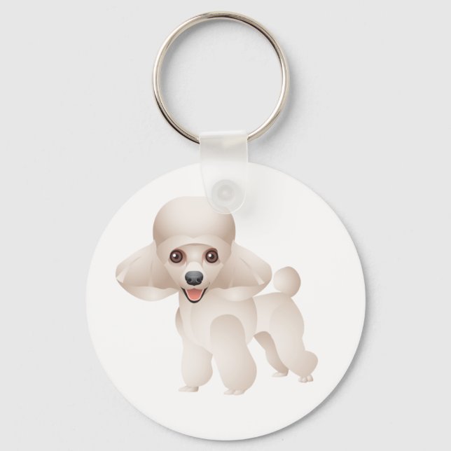 Poodle Key Ring (Front)