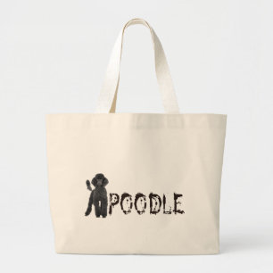 Poodle Large Tote Bag