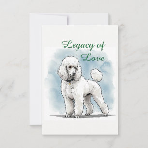 Poodle Legacy of Love Note Card