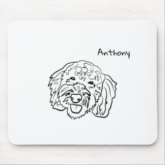Poodle Love - Customisable Mouse Pad
