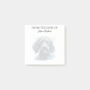 Poodle Lover Monogrammed Dog Post-it Notes