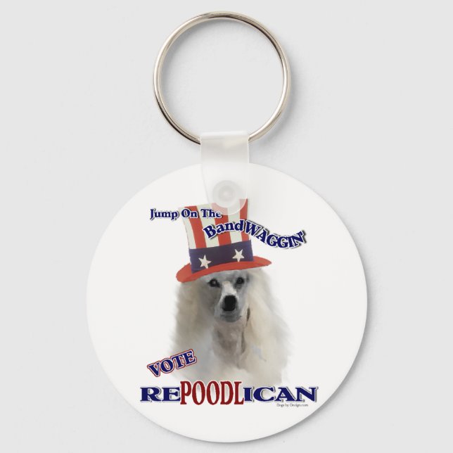 POODLE Lovers Gifts Key Ring (Front)