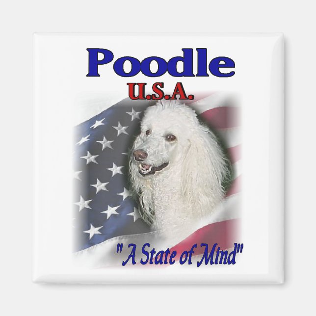 Poodle Lovers Gifts Magnet (Front)
