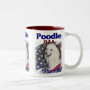 Poodle Lovers Gifts Two-Tone Coffee Mug