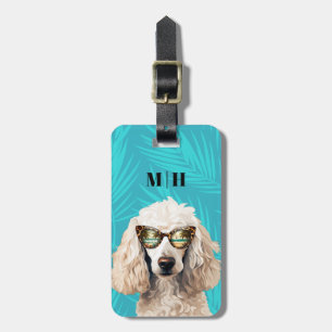 Poodle Luggage Tag