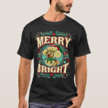 Poodle Merry Bright Christmas Santa Claus Dog  T-Shirt<br><div class="desc">Poodle Merry Bright Christmas Santa Claus Dog</div>
