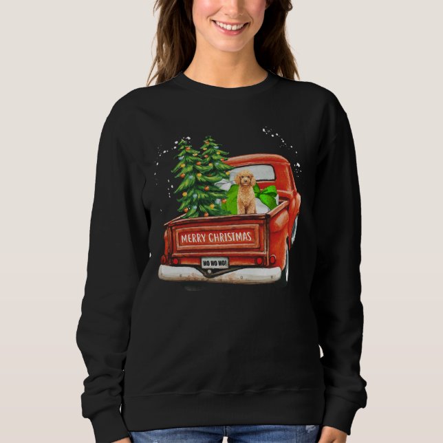 Poodle Merry Christmas Sweatshirt (Front)