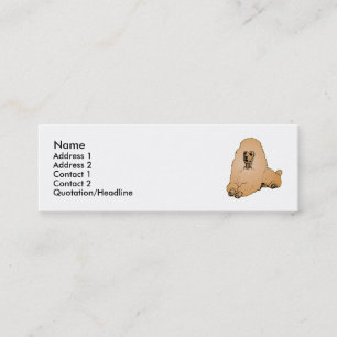 Poodle Mini Business Card