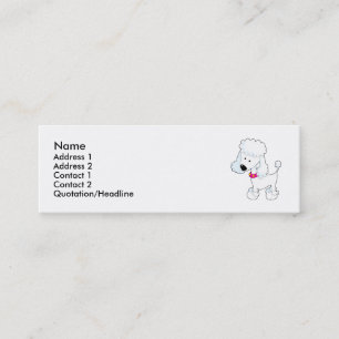 Poodle Mini Business Card