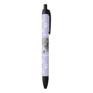 Poodle Miniature Toy Silver Grey Blue Dog Art Black Ink Pen
