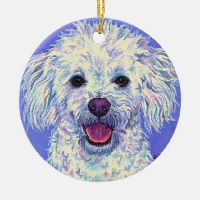 Poodle Mix Ornament (Front)