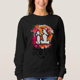poodle mum and poodle lovers colourful     sweatshirt