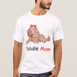 Poodle Mum Dog Bandanna Pet Lover Gift Womens Pood T-Shirt