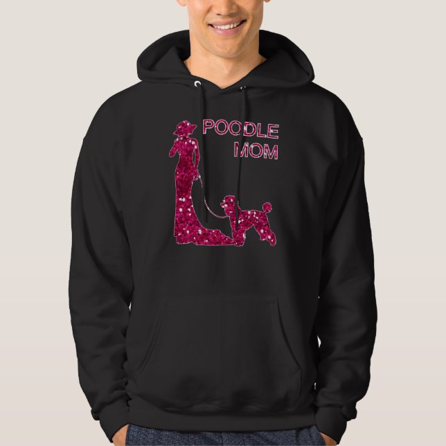 Poodle Mum Fitted Scoop     Hoodie (Front)