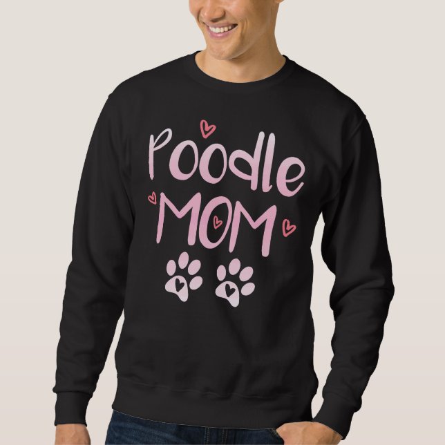 Poodle Mum Fitted Scoop       Sweatshirt (Front)