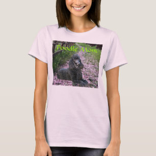 Poodle Mum FlowersT-Shirt T-Shirt