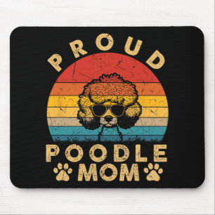 Poodle Mum Gifts I Love My Dog Mum Mama Mothers Da Mouse Pad