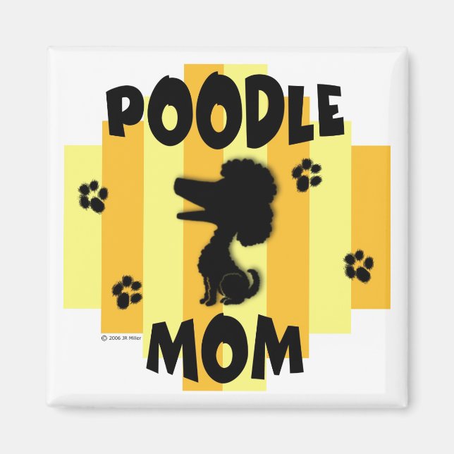 Poodle Mum Magnet (Front)