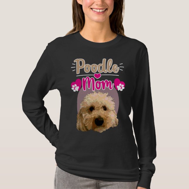 Poodle Mum Relaxed Fit T-Shirt (Front)