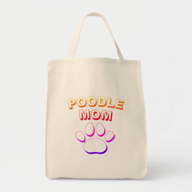 Poodle Mum Tote Bag (Front)
