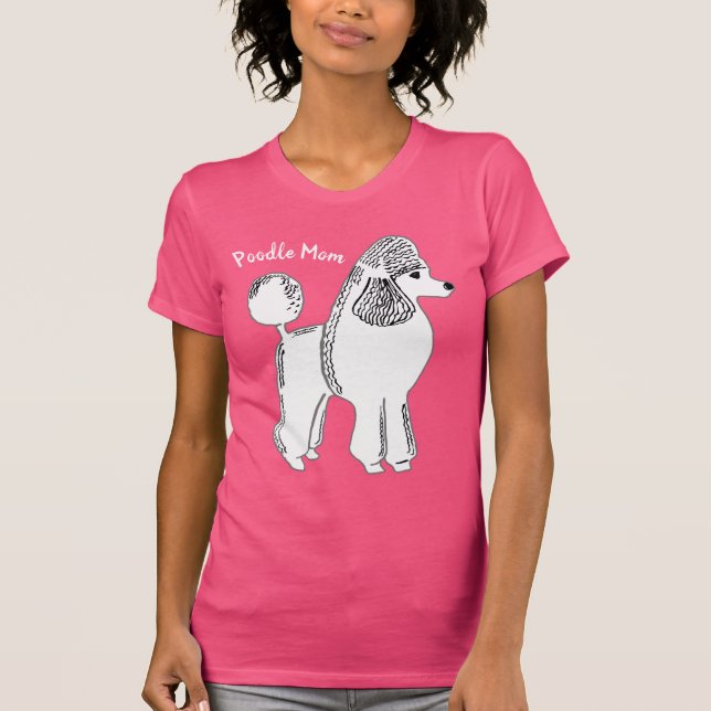 Poodle Mum Women's Bella Jersey T-Shirt (Front)
