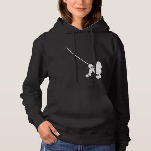 Poodle on a Leash Dog Mom Dad Pet Cute Puppy Hoodie
