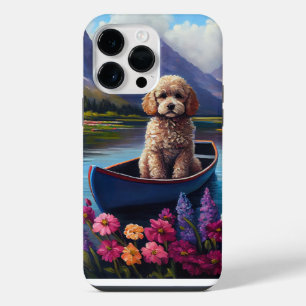 Poodle on a Paddle: A Scenic Adventure iPhone 14 Pro Max Case
