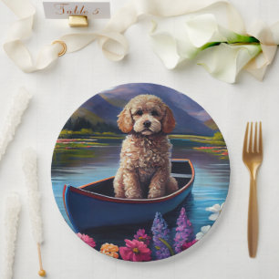Poodle on a Paddle: A Scenic Adventure Paper Plate