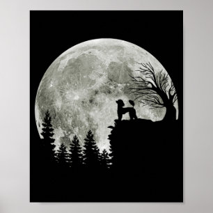 Poodle On Mountain Halloween Gift For Poodle Lover Poster