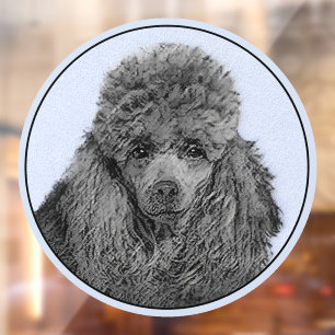 Poodle Painting Miniature Toy Black Original Art
