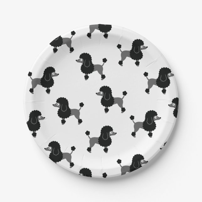 Poodle Paper Plate (Front)