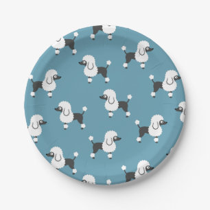 Poodle Paper Plate