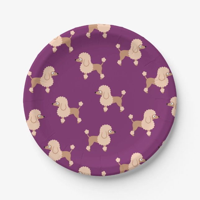Poodle Paper Plate (Front)
